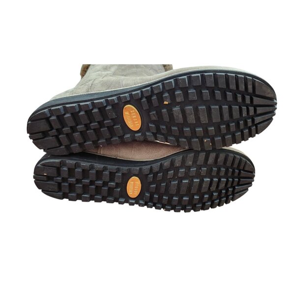 Stuart Weitzman Brown Leather Faux Fur Lined Boot Womens Size 11.5 - Picture 10 of 13